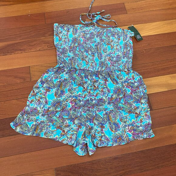 Wild Fable Multi Color Romper size Medium - Picture 4 of 11